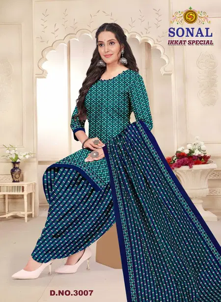Ikkat Special Vol 3 By Sonal Cotton Printed Dress Material
